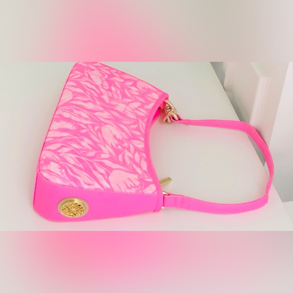 Lilly Pulitzer Tamara Pink Tulip to Tango Rousseau Shoulder Bag New In Package - Picture 9 of 12